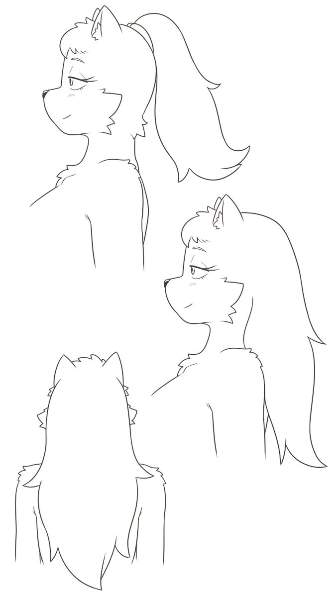 #女子犬ぞり部
#甘城谷高校女子犬ぞり部
キャラ資料として、佐茂 恵戸の私服と横顔と髪を下した場合です。部活中は専用ブラかサラシかであまり胸が邪魔にならない様にしてるので私服時などでは締め付けないのでさらにデカく見えます。