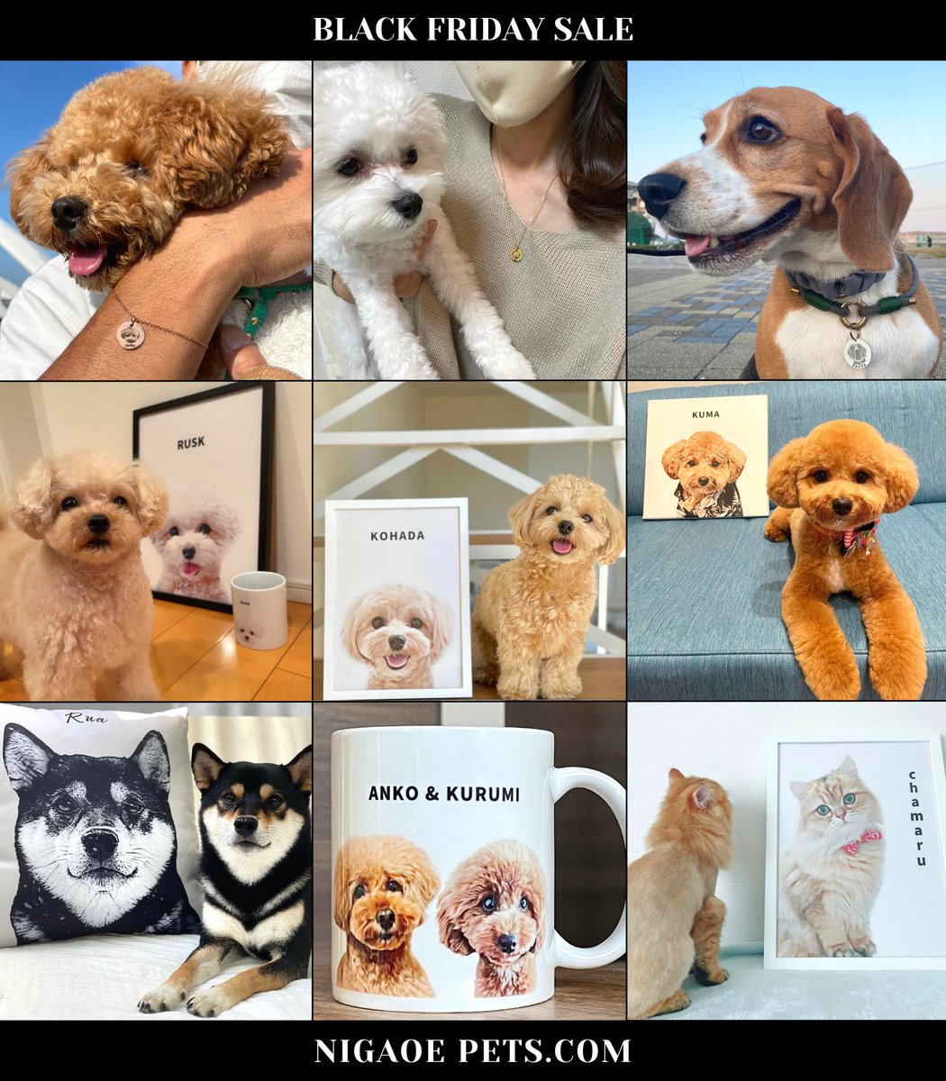 nigaoe_pets's tweet photo. \ Black Friday Sale /
 
〜11/30(火) 23:59

>> 全商品対象「10%OFF」<<
クリスマスの準備は出来ましたか🎅🏽？

クーポンコード🐶
BF10

▼ Shop Now
https://t.co/iXLMUIvY0E

▼ Instagram
https://t.co/muIXcRWIjt

#ブラックフライデーセール
#ShopifyJapanBFCM https://t.co/vLnEY79tPP