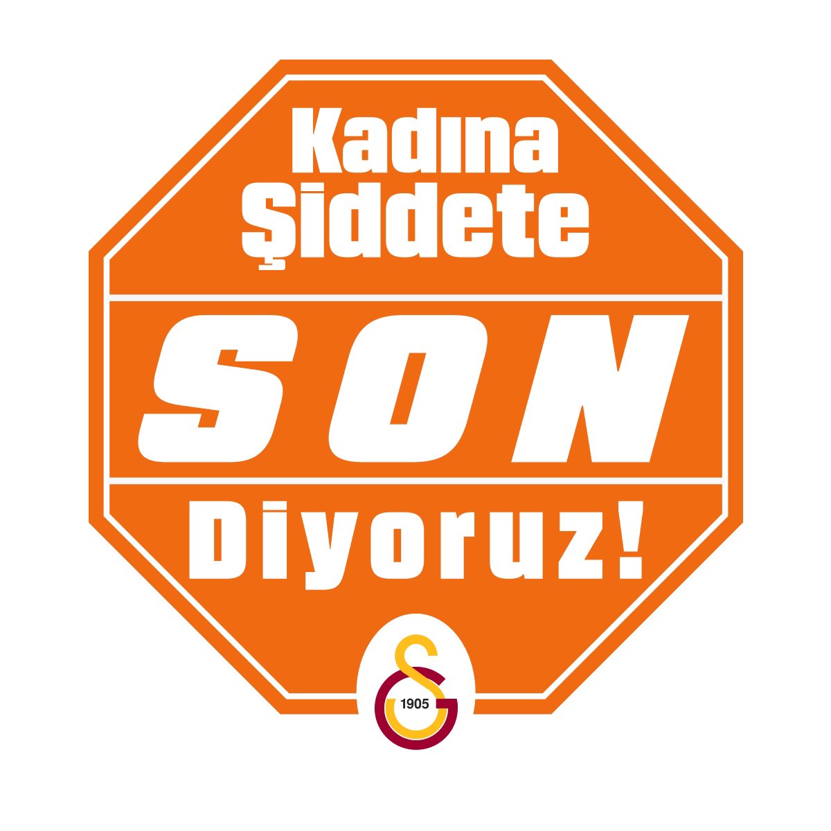 🗣 #Galatasaray #KadınaŞiddeteSON diyor!

📱 Kadına yönelik şiddetle mücadelede, sen de tepkini göster. Video mesajınla kampanyaya destek ver! 🧡

#16GünlükAktivizm
#DünyayıTuruncuyaBoya