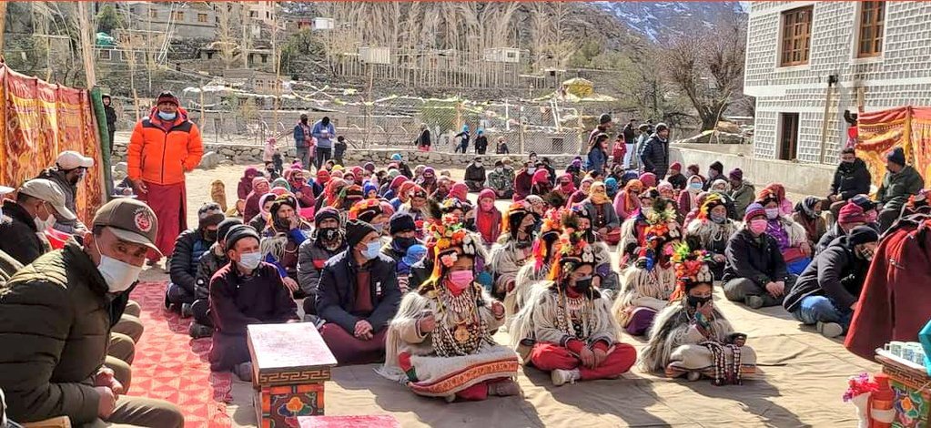 MP Ladakh @jtnladakh inaugurated Hanu villageof #AryanValley with 4G Internet, provided 300mbps through #FiberConnectivity and villagers expressed gratitude. 
#LastMileConnectivity