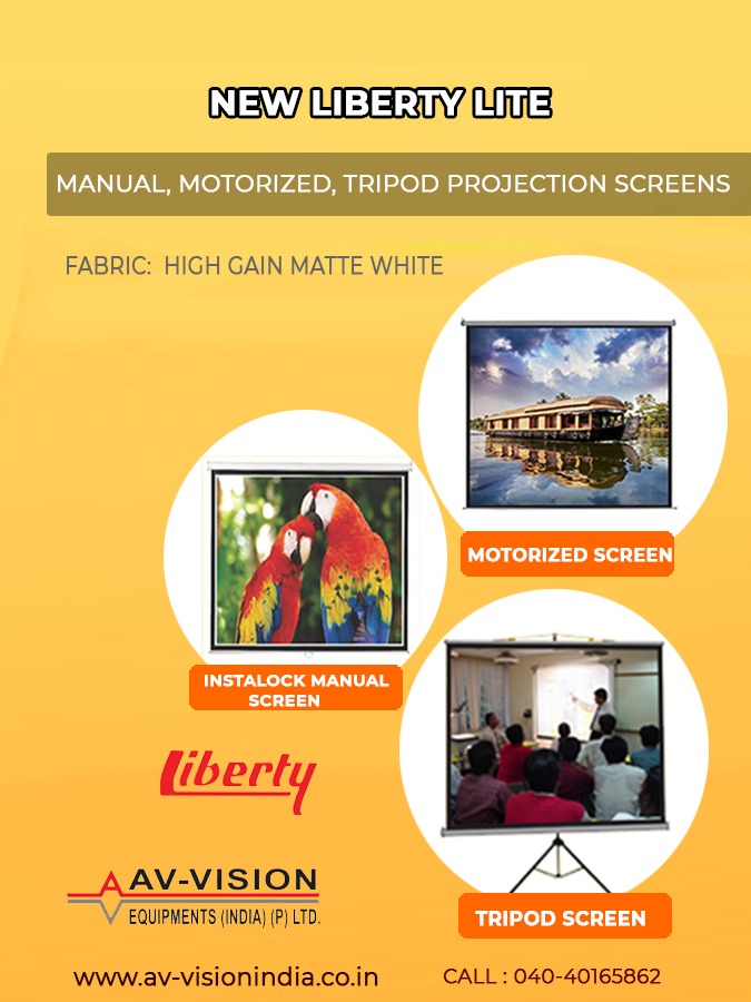 AVVisionIndia's tweet photo. You are aware of our Most Popular Ultra Low-End Range of Projection Screens “LIBERTY REDLEAF LITE” Series.
•Manual Projection Screens, Motorized Projection Screens with RF Remote, &amp; Tripod Projection Screens (Sizes 84”, 100” &amp; 120” in 4:3 Format.) https://t.co/sZEAkSYiW2