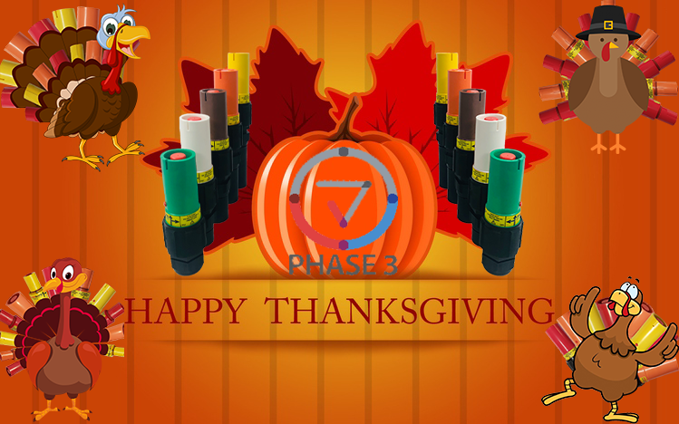 Phase3USA's tweet photo. Phase 3 USA would like to wish you and your family a safe and happy holiday! 🦃 https://t.co/XXLaLIgjCQ