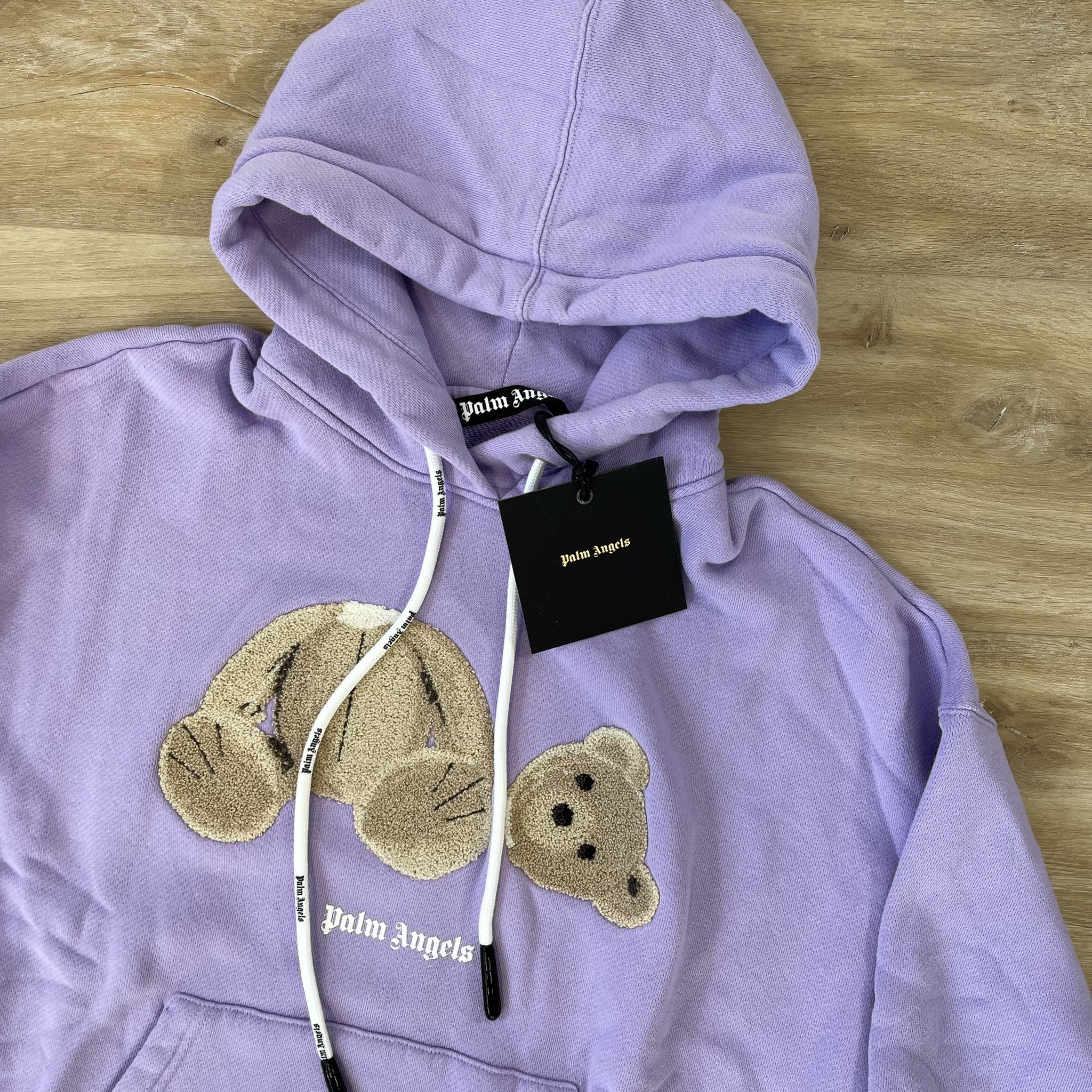 Palm Angels Purple Bear Sweatshirt