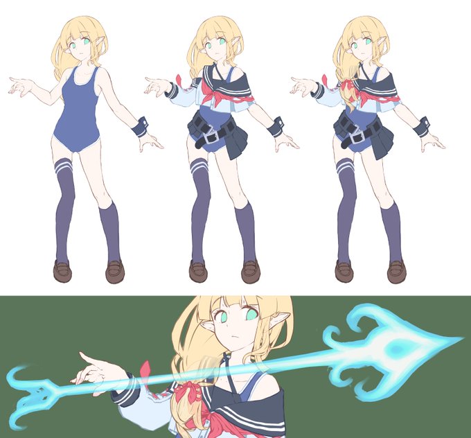 シルヴィアちゃん久々にリメイクしたらそこそこバッチリ決まった気がした!!
がしかし等身高めになってしまったので今後描く時に少し幼めにせねばならぬ… 