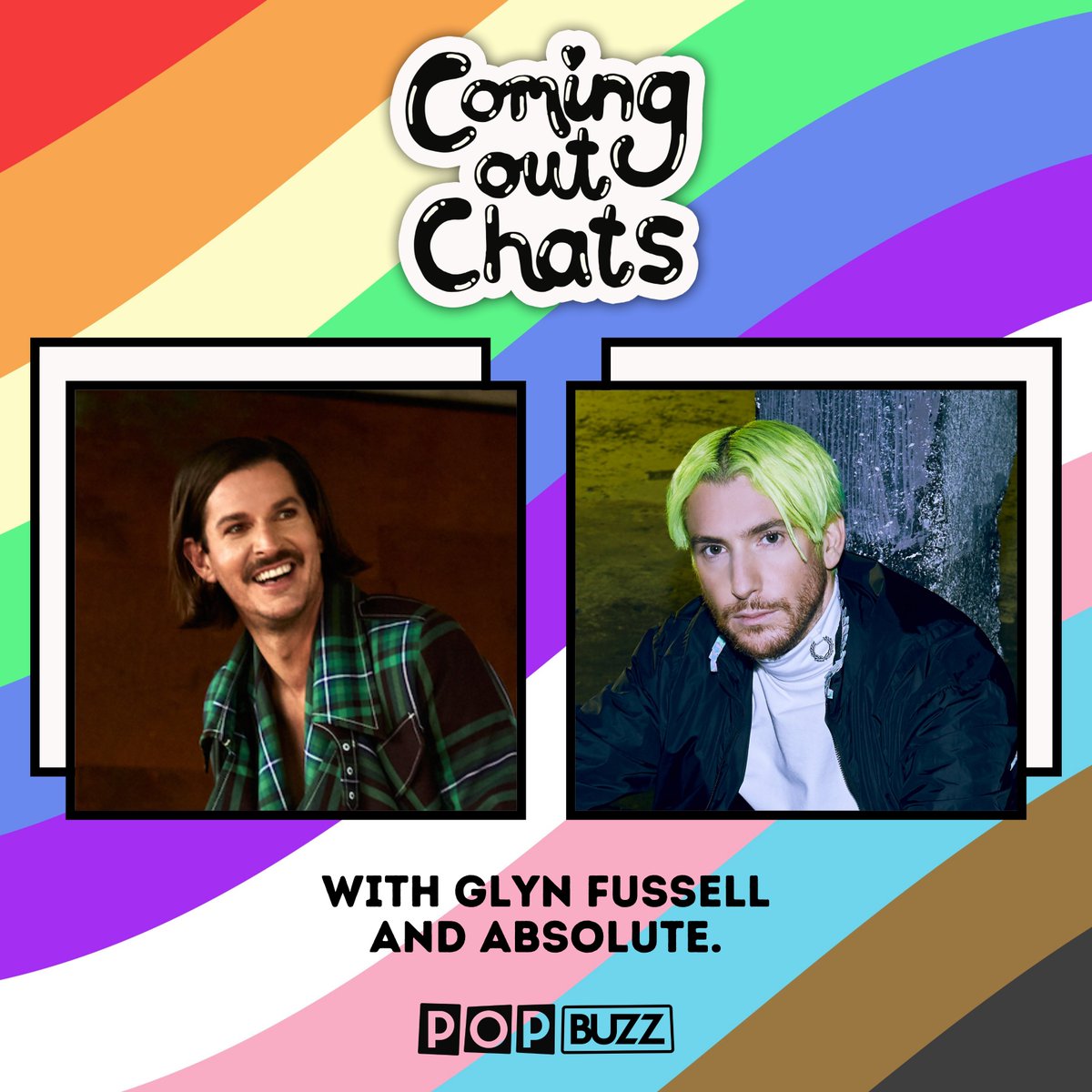 🏳️‍🌈A new episode of ‘Coming Out Chats’ is out now🏳️‍🌈

In this episode Glyn Fussell chats with @absoluteishere about their coming out journeys, the importance of queer allies and so much more✨ #ComingOutChats

Listen here➡️ popbuzz.co/3p2L6dM