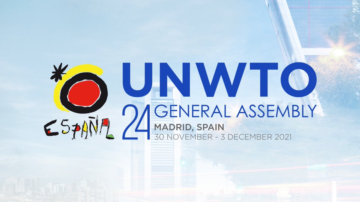 España acogerá la 24ª Asamblea General de la Organización Mundial de Turismo del 1 al 3 de diciembre.

🌐Más de 500 delegados de todo el mundo abordarán la reactivación del turismo, más inclusivo y sostenible, tras la pandemia.

#UNWTOGA
#RestartTourism
ℹ lamoncloa.gob.es/serviciosdepre…