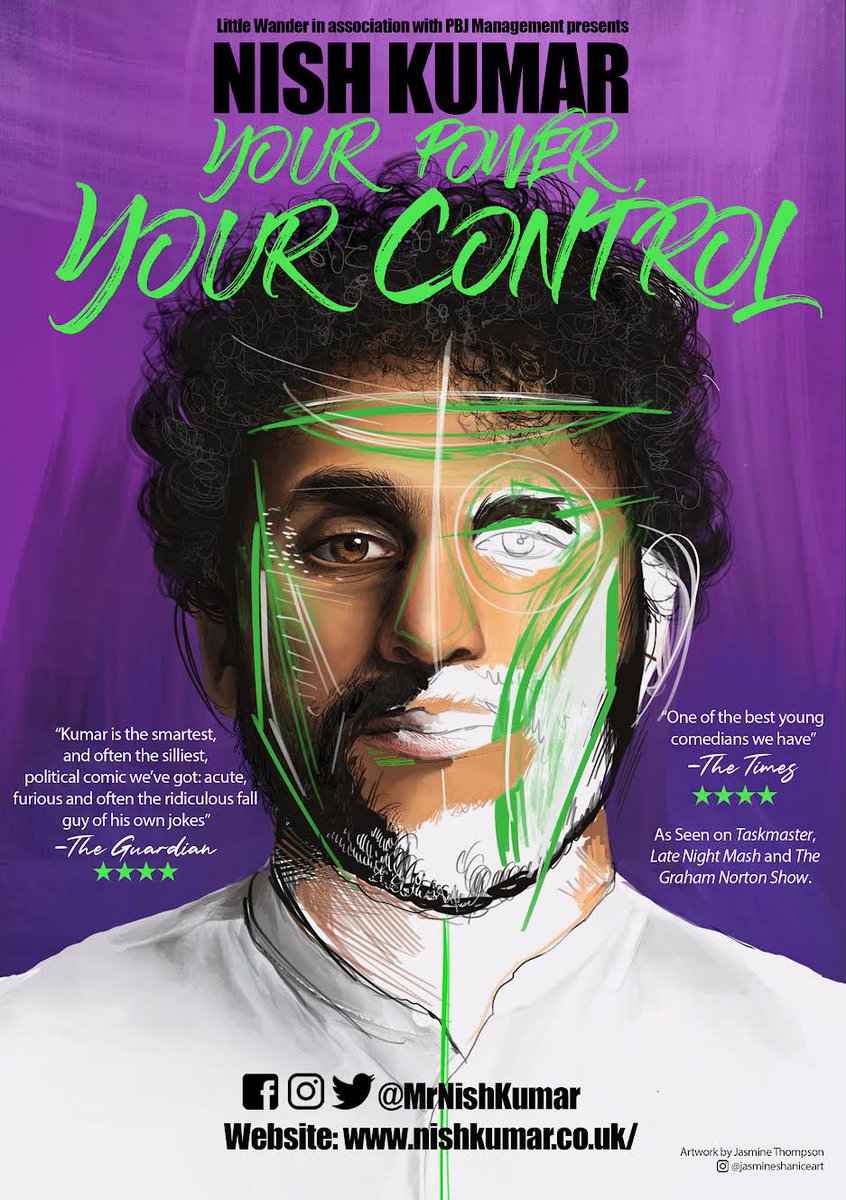 Tour poster by <a href="/JazzShaniceArt/">Jasmine</a> 

Tickets available here: 
nishkumar.co.uk/gigs/