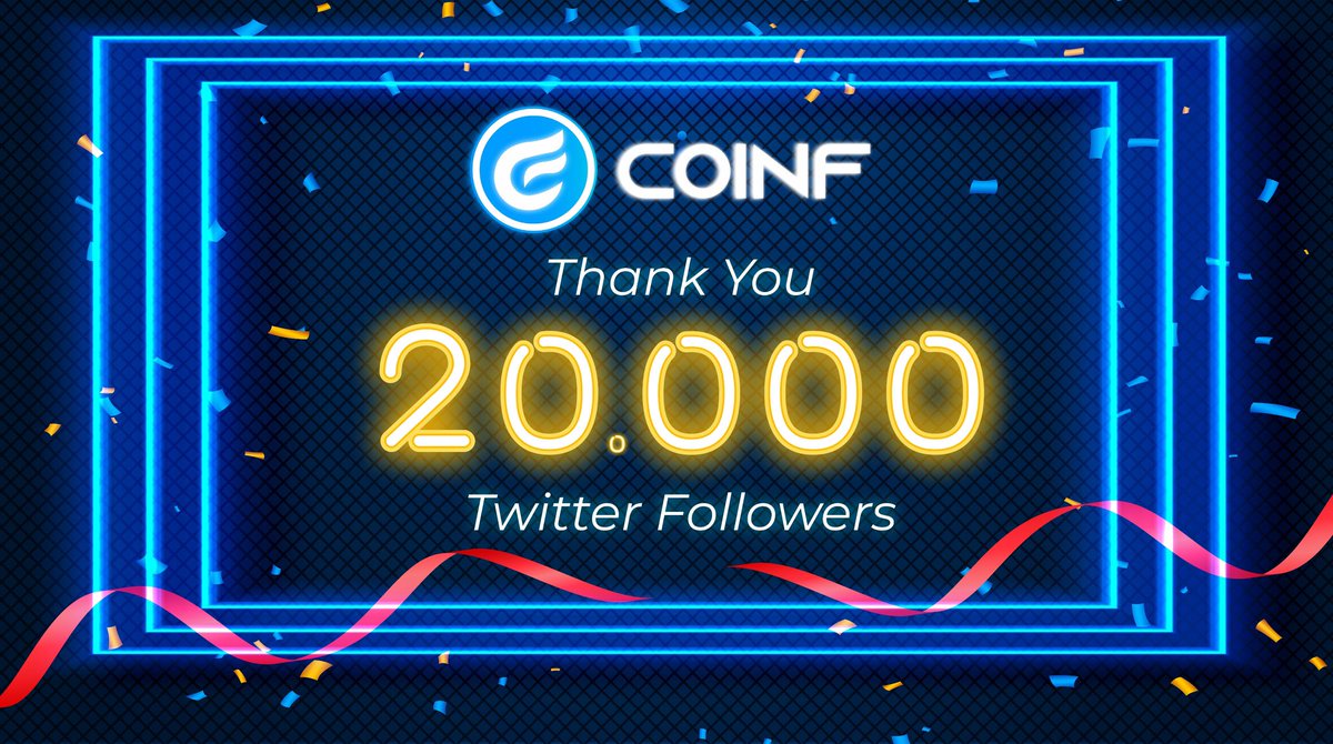 James_CoinF's tweet photo. Heartiest thanks to all my Twitter supporters; We are highly appreciative of your retweets, loves, comments, and best wishes. Thankful for your love and support.
We will keep providing #Defi and #Blockchain insights to all you guys!
#CoinF #Thankyou #20k https://t.co/YJ1G0wBd6V