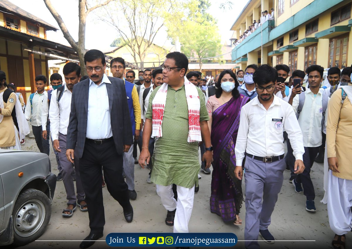 ranojpeguassam's tweet photo. Madhab Choudhury College, Barpeta is one of the pioneers in higher education in lower Assam.

Visited the college today and promised necessary steps for the development of the institution. https://t.co/msANYHajKs