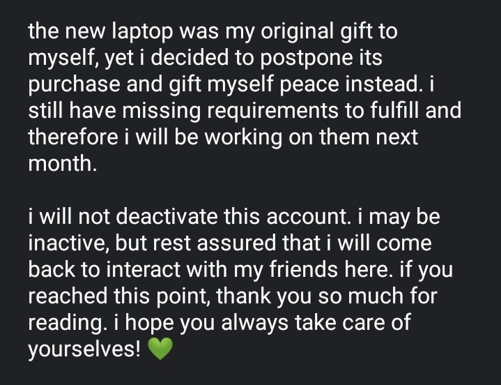 🍃—please read. thank you so much. 💚