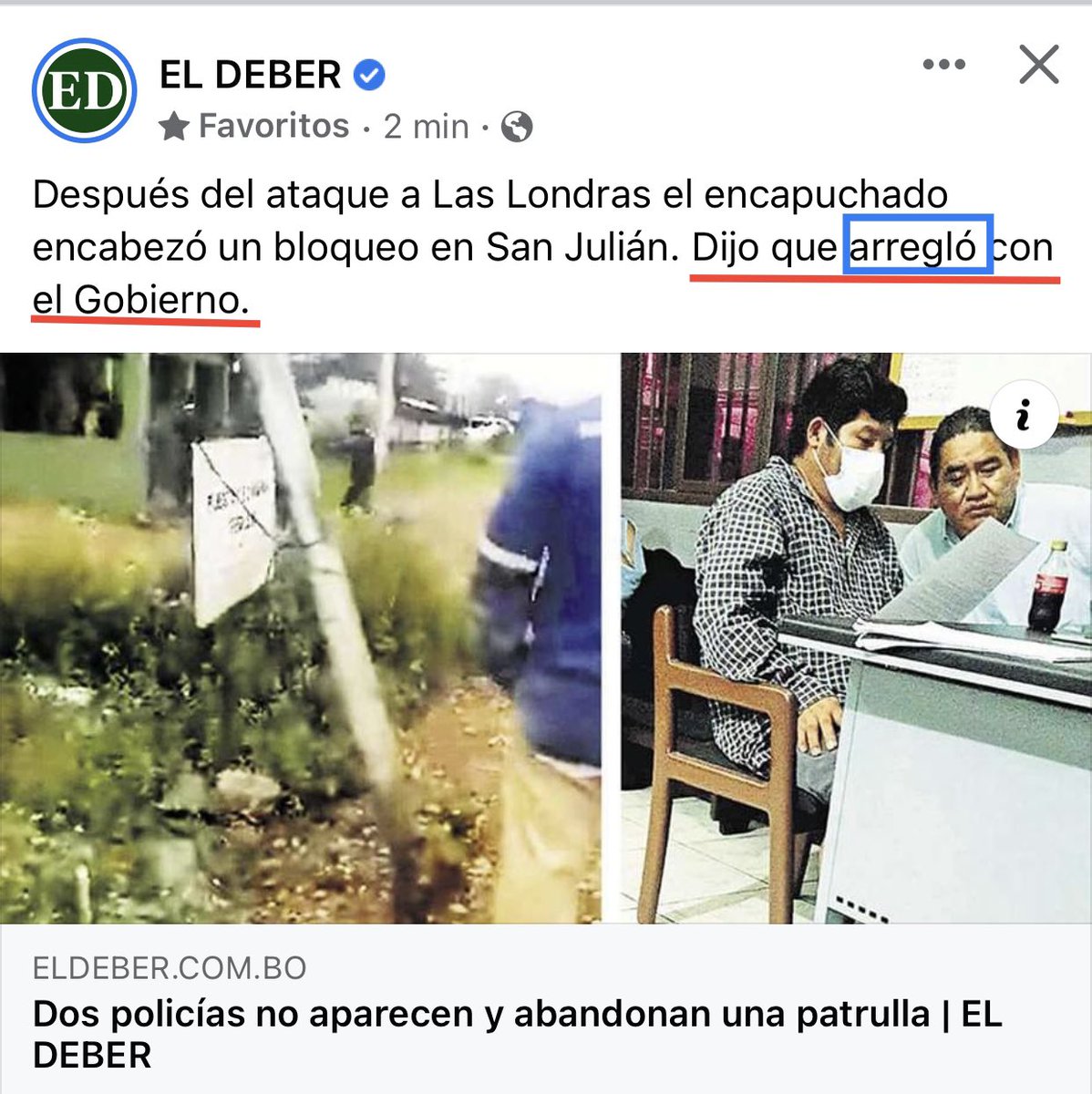AgustinZambrana's tweet photo. ¿Dónde vamos Arce? Se comienzan a confirmar territorios sin LEY ni ORDEN. Zona Trópico, San Julian, Las Londras y sumando. 

Presidente, pregunta en serio, ¿quiere gobernar?, por qué si no tiene fuerza o ganas, váyase antes que el país se destruya y lo tomen #MiliciasArmadasEvo. https://t.co/cxxjF6gVal