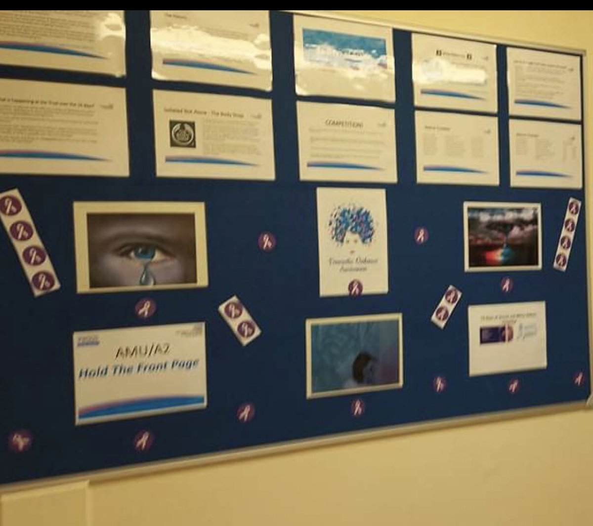 White ribbon day 2021 <a href="/WHHNHS/">WHH 🏥</a> thank  you to our amazing housekeepers <a href="/Housekeeper4AMU/">Housekeeper UEC & AMU</a> for raising awareness and creating the amazing display board in UEC #raisingawareness <a href="/daniell06893194/">.</a> <a href="/Kimberley_S_J/">Kimberley S-Jamieson</a> <a href="/BurnsNic/">Nichola Burns 💙</a> <a href="/hevlouise1/">Heather Williams🌻</a> <a href="/aligre999/">alistair greenough</a>