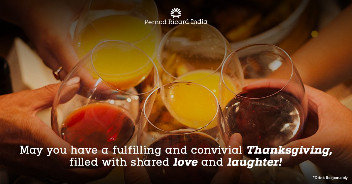May the sparks of conviviality keep you warm in this time of togetherness. 

Here’s wishing you and your family a Happy Thanksgiving from Pernod Ricard.

#PernodRicardIndia #PernodRicard #Thanksgiving #goodtimesgoodplace #CréateursDeConvivialité #BeAConvivialist