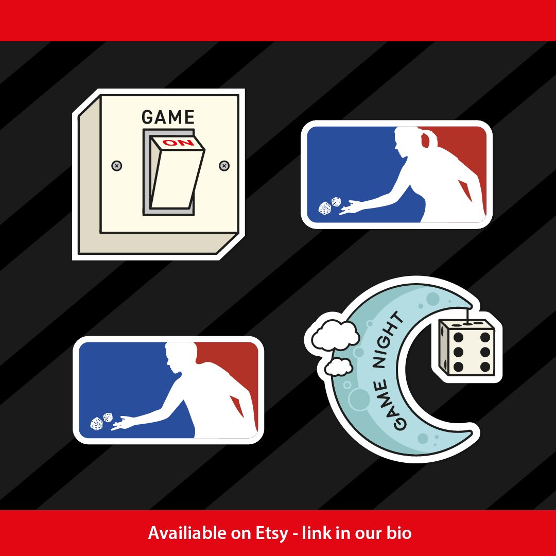 Our Black Friday Deal is now live!🎉For a limited time only, you can get 6 stickers for £6 and FREE UK delivery - this is our lowest ever price with a saving of 33% 🤩
Tap the link in our bio to view our Etsy shop. Limited time offer ⏳⏰
#stickers #boardgames #tabletopgames