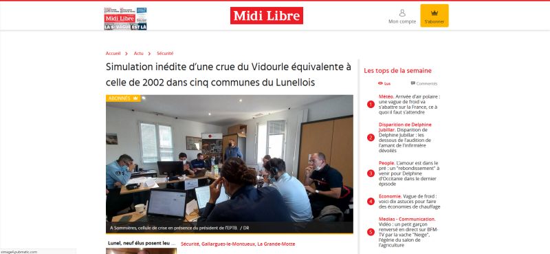 RISCRISES's tweet image. Ce mardi, nous avons réalisé un #exercice de #crise inondation intercommunal et interdépartemental, avec une spécificité : il a été organisé à l&apos;échelle d&apos;un bassin versant (celui du Vidourle, avec l&apos;EPTB Vidourle ).

#Exercice #Crise #Vidourle #Gard #Hérault