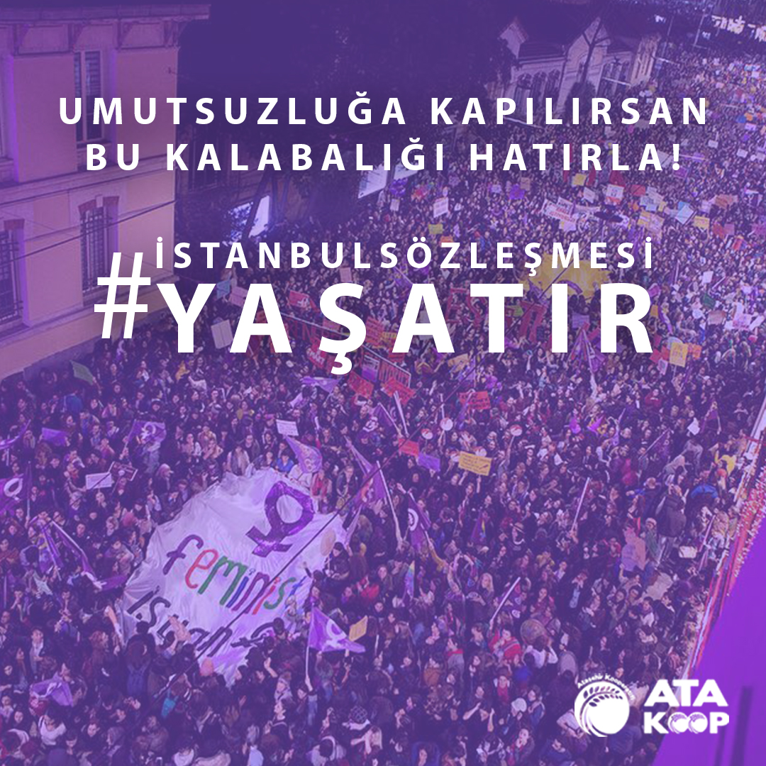 atakoop's tweet image. Kadına Yönelik Şiddete Karşı Yaşamda İnat Ediyoruz!

#25Kasım #İstanbulSözleşmesiYaşatır