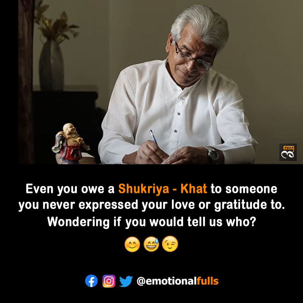EmotionalFulls's tweet photo. Dig deep and pick up your pen today to write that one letter you never wrote.

Watch "Shukriya - Khat" here: https://t.co/T1tvIPmwoY https://t.co/Hu7ko43six