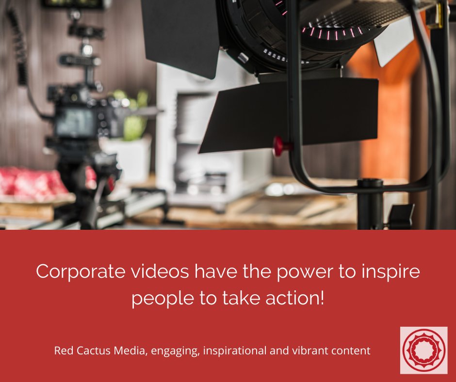 RedCactus_Media's tweet photo. Videos have the power to inspire people to take action, motivate or influence in ways that no other medium can. That’s why they are such a powerful platform for delivering your corporate messages. We create videos that inspire action &amp; drive results for businesses &amp; brands. https://t.co/Q0oLWvKCGh