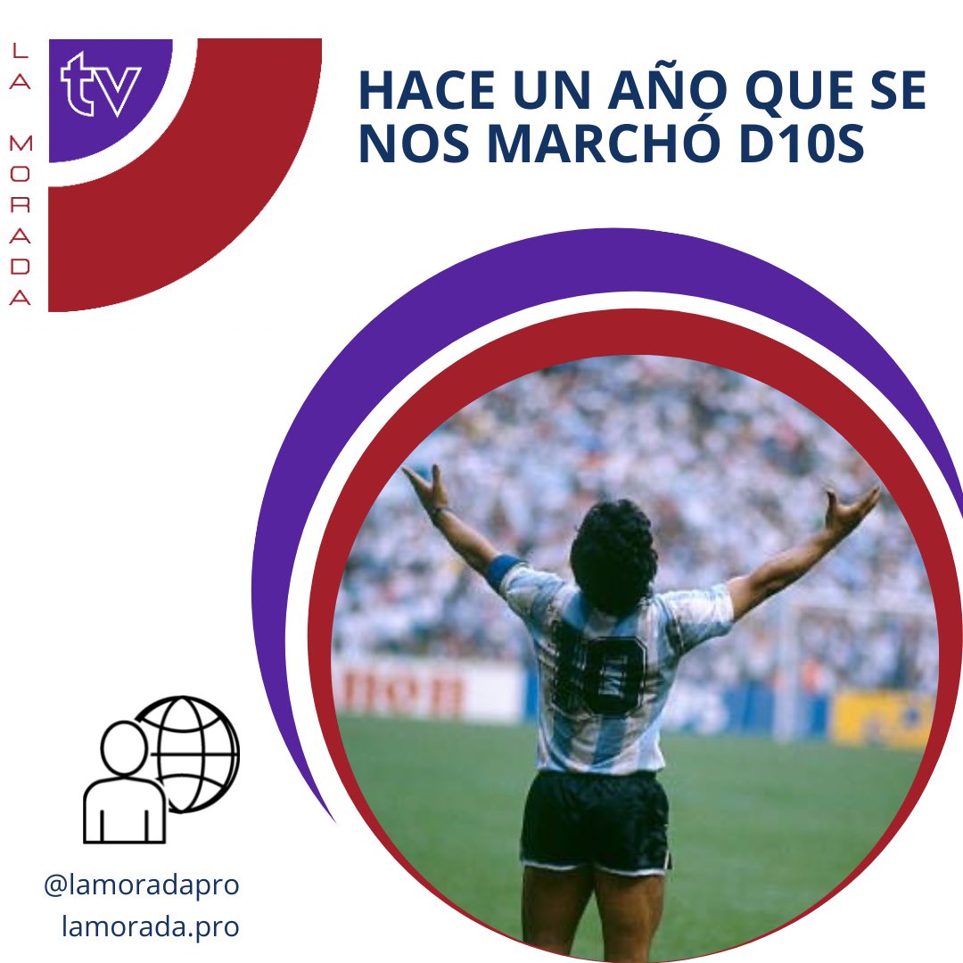 LaMoradaTV's tweet photo. #ACTUALIDAD | #Efemerides 

𝐇𝐚𝐜𝐞 𝐮𝐧 𝐚ñ𝐨 𝐪𝐮𝐞 𝐬𝐞 𝐧𝐨𝐬 𝐦𝐚𝐫𝐜𝐡ó 𝐃𝟭𝟬𝐒

Así vivimos el primer aniversario de la despedida terrenal de #DiegoArmandoMaradona:

https://t.co/na2iJVXJ1G

#DiegoEterno #DiegoPorSiempre  #Maradona #MaradonaTV #MaradonaOnPrime https://t.co/Fm7JfALewp
