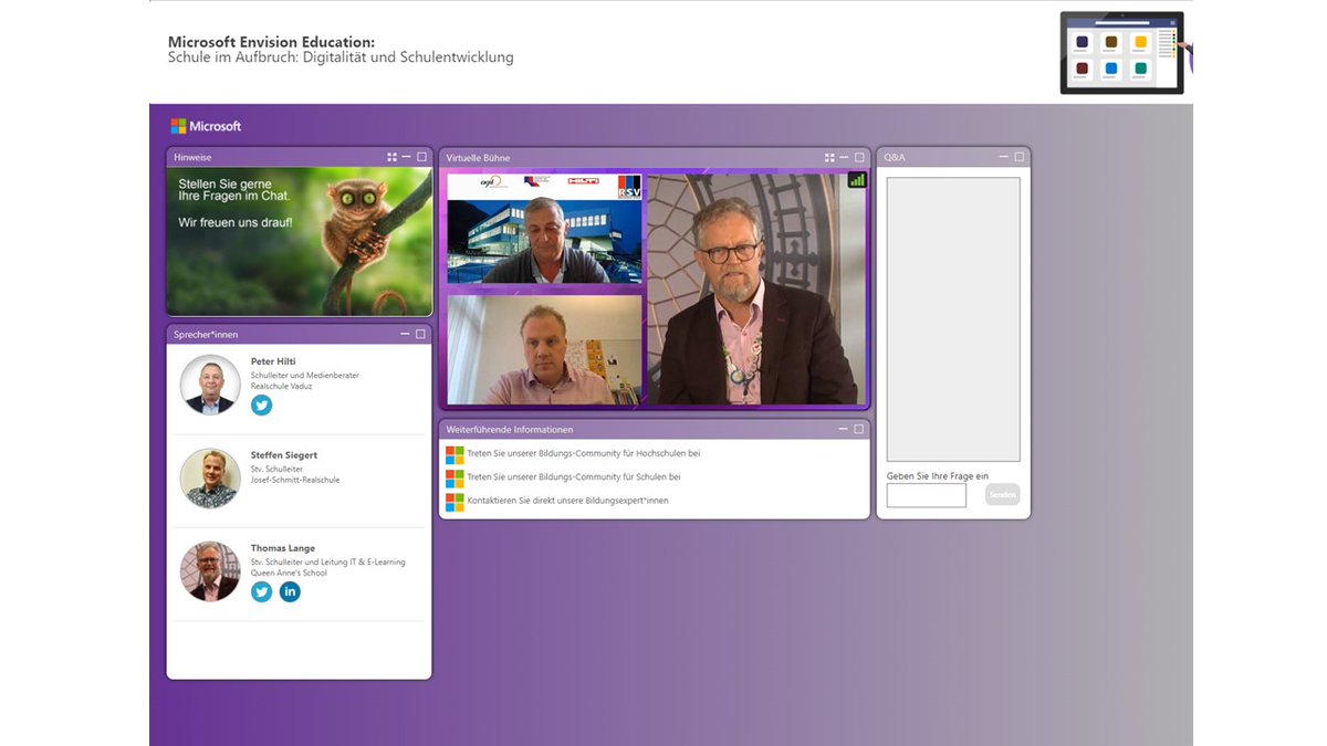 _Thomas_Lange's tweet photo. #EnvisionEducation jetzt live. Schön unsere Erfahrungen mit der weiten Welt zu teilen. #MIEExpert  @MSEducationUK @MicrosoftDE @QASCaversham https://t.co/uyaGWzUHcX