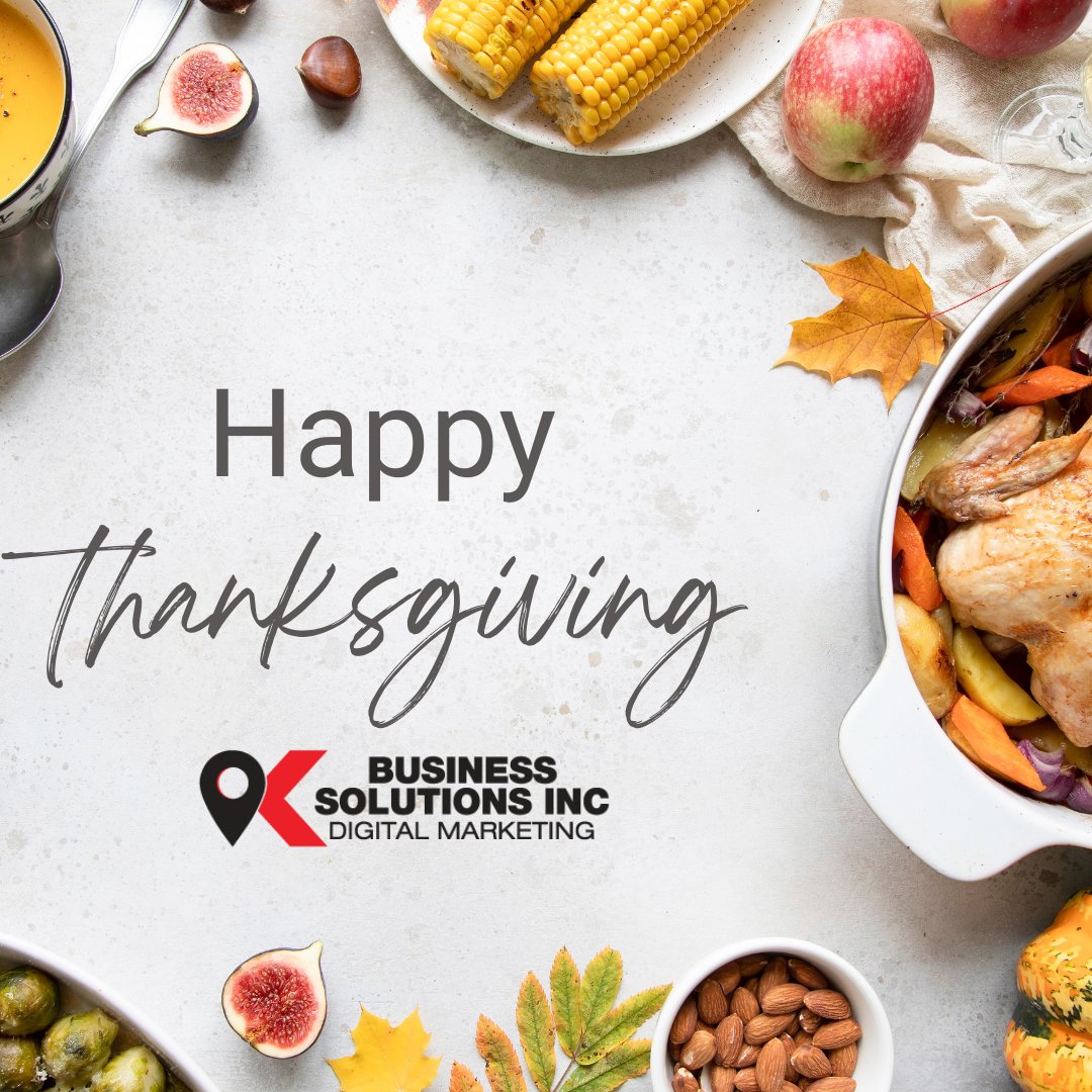 kbizzsolutions's tweet image. Today we give thanks! We wish many blessings and full bellies to you and your family.
Happy Thanksgiving from our team at K Business Solutions,