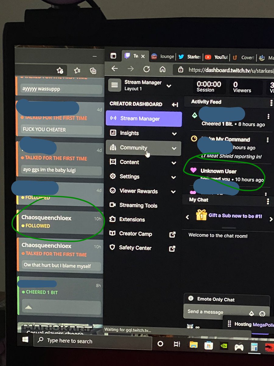 StarkosiTV's tweet image. Some people are weird:
(Joined stream to play Mario Kart last night)

#WeirdBehavior
