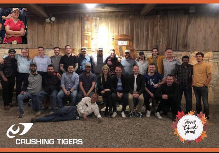 CrushingTigers's tweet photo. Happy Thanksgiving to all. We are very grateful for our amazing Team at Tigers, our wonderful Customers and Vendors. https://t.co/JyRT8P1AHD