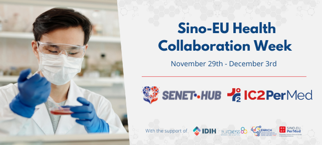 📢 Only a few days left to register for the Sino-Eu Health Collaboration Week! 

Do not miss the chance to join us for a series of insightful webinars and daily matchmaking opportunities with health R&amp;D&amp;I stakeholders! Register now: cutt.ly/RRG6Q39