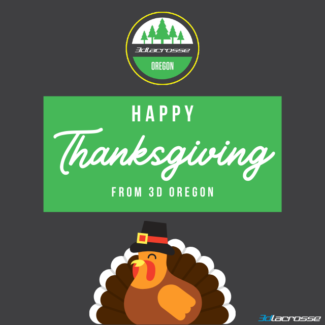 3doregon's tweet photo. Thankful for all the players, coaches, and families who make 3d Oregon special. Happy Thanksgiving! 🦃 https://t.co/63bBfFCCFs