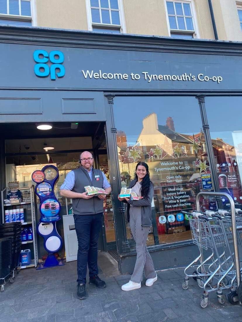 BethMember's tweet photo. Busy morning collecting sandwiches for an event at Pheonix detached youth project, a current local cause. Thanks to Mick at North Shields for the community donation, and surrounding store managers for their help! #OneCoop 💙 @mark_niven @_MHewitt_ @JEMarineAvenue  @abbott_calum https://t.co/R0pfdV7p2r