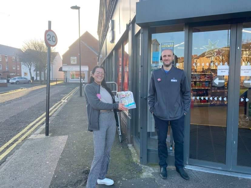 BethMember's tweet photo. Busy morning collecting sandwiches for an event at Pheonix detached youth project, a current local cause. Thanks to Mick at North Shields for the community donation, and surrounding store managers for their help! #OneCoop 💙 @mark_niven @_MHewitt_ @JEMarineAvenue  @abbott_calum https://t.co/R0pfdV7p2r