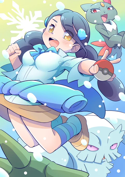 ポケモンDPより、ジムリーダースズナ! #ダイパリメイク 