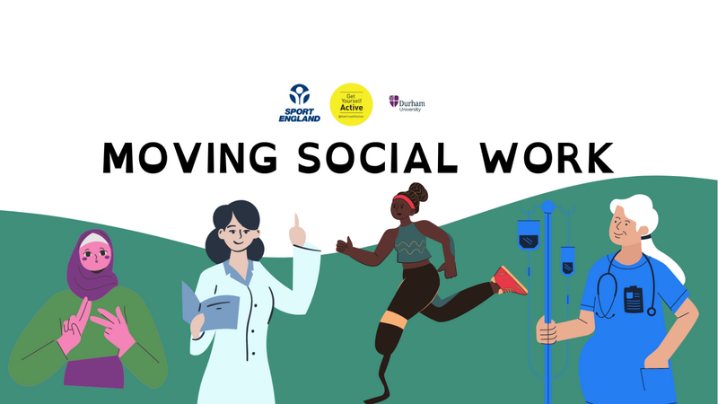 durham_uni's tweet photo. Academics from our @DUSportExSci have been working in collaboration with @Sport_England &amp; @DisRightsUK, through @GetYrselfActive, to launch the new Moving Social Work programme.

Read more about Moving Social Work here 👉 https://t.co/jkdPqdz3X6 https://t.co/T6in4f5E8Y