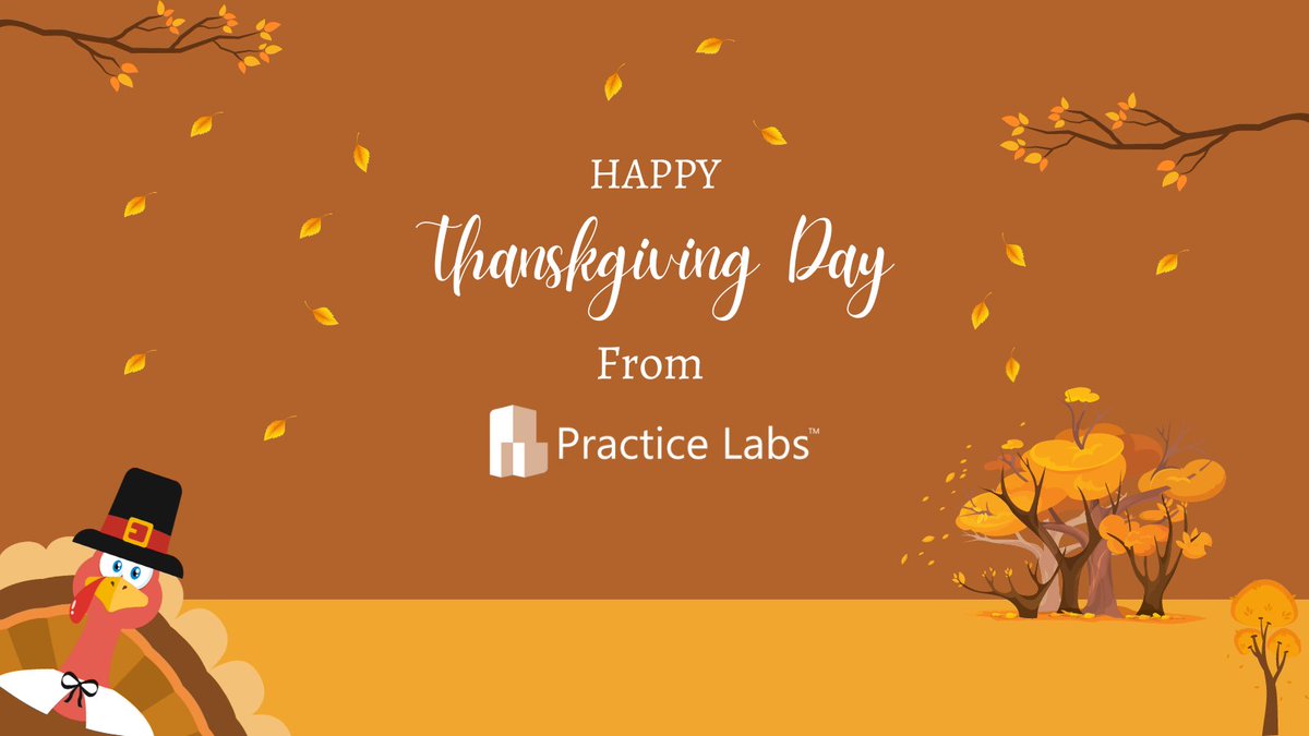 PracticeLabs's tweet photo. Happy Thanksgiving to our US friends! π§‘
Practice Labs wishes you a day full of celebrations, Turkey and Pumpkin pie.
#thanksgiving #us #practicelabs #thanksgiving2021 https://t.co/phaQW2VAzO