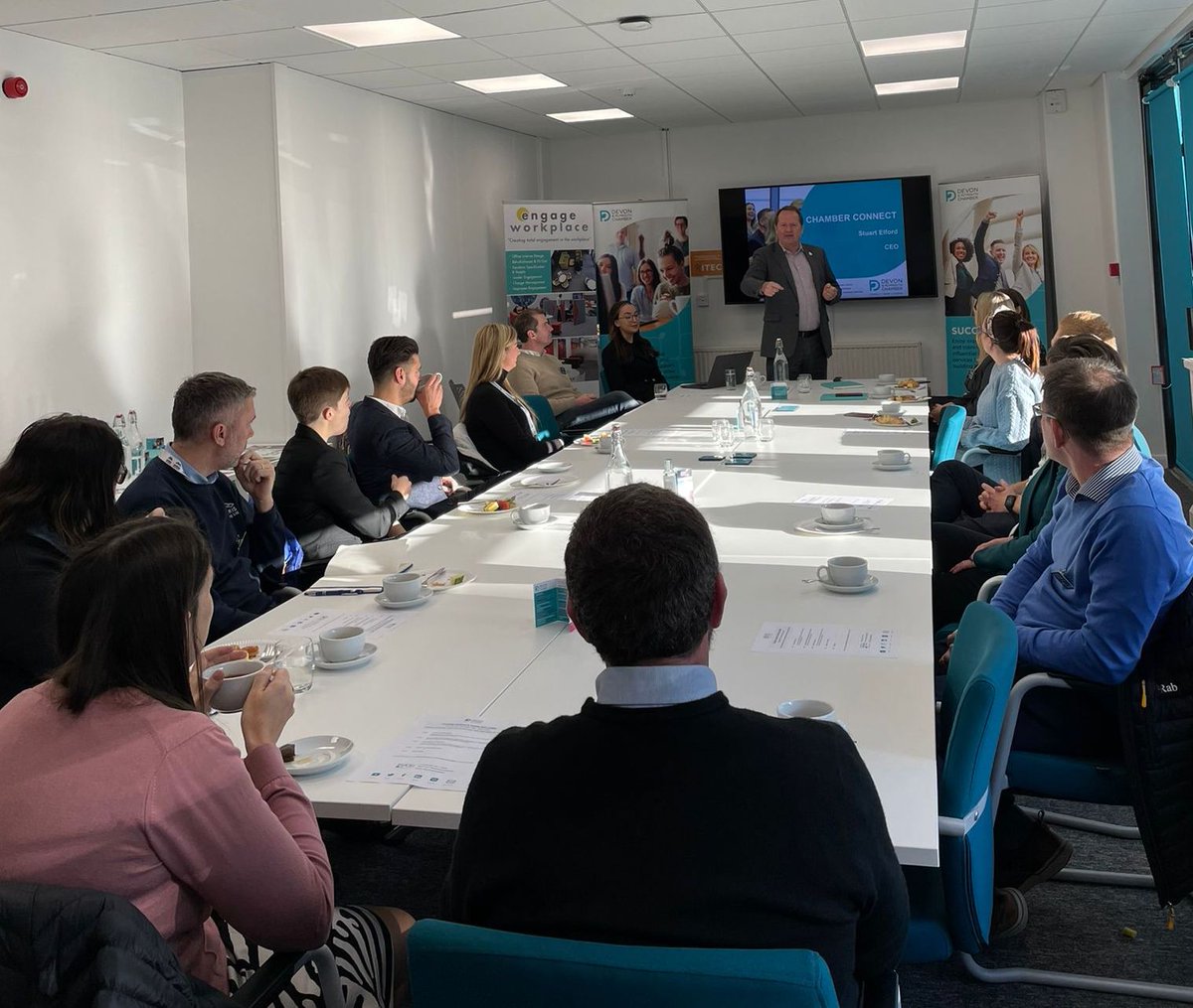 Chamber_Devon's tweet photo. A huge thank you to everyone who joined us this morning for #ChamberConnect, particularly @AIntrotweet from @IntrotweetUK ๐
We hope you all enjoyed it and got as much out of the event as we did ๐
#chamberconnect #networking #chambernetworking #devonchamber #connectgrowsucceed https://t.co/GF6YBBtFeS