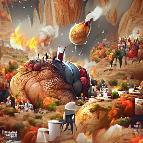 XZonney's tweet photo. Happy Thanksgiving everyone! 🥳
I made a special nft to celebrate the day. Roast turkey taking over today! 🍗
15 pieces are available.
https://t.co/CLcg9B2CXS
#WorldofV #Wov #NFT #nfts #Thangsgiving #Roastturkey #Vechain #Vet https://t.co/ROo9pGtR1R