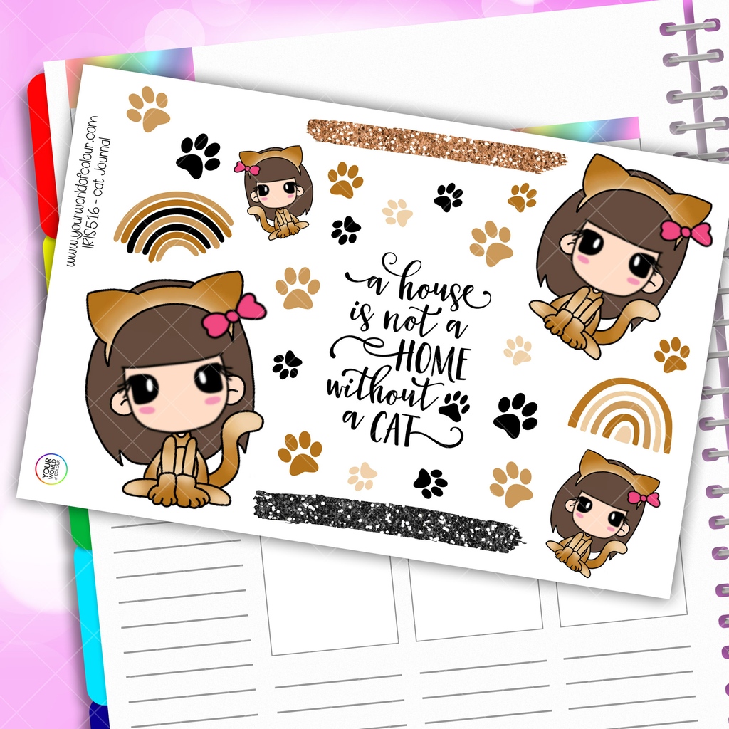 I love cats!!! What's your favourite thing about planning?🥰 Check out our new journal sheets! 😍⁠
.⁠
yourworldofcolour.com
.⁠
#planneraddicts #stationery #filofax #plannerdecoration #foxyfix #stickeraddict #washiwednesday #procreate