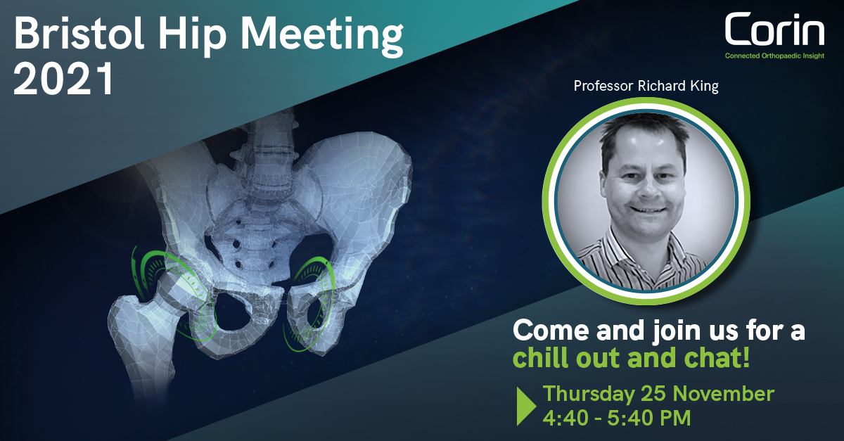corintechnology's tweet photo. Today at the Bristol Hip Arthroplasty Course: join us this afternoon for "Chill out and chat" session today, featuring Prof. Richard King. Visit the Corin booth for hands-on demonstrations of #OPSInsight pre-operative hip planning software.
#BHAC2021 #THA #OrthoTwitter https://t.co/S7DG2oCsuz