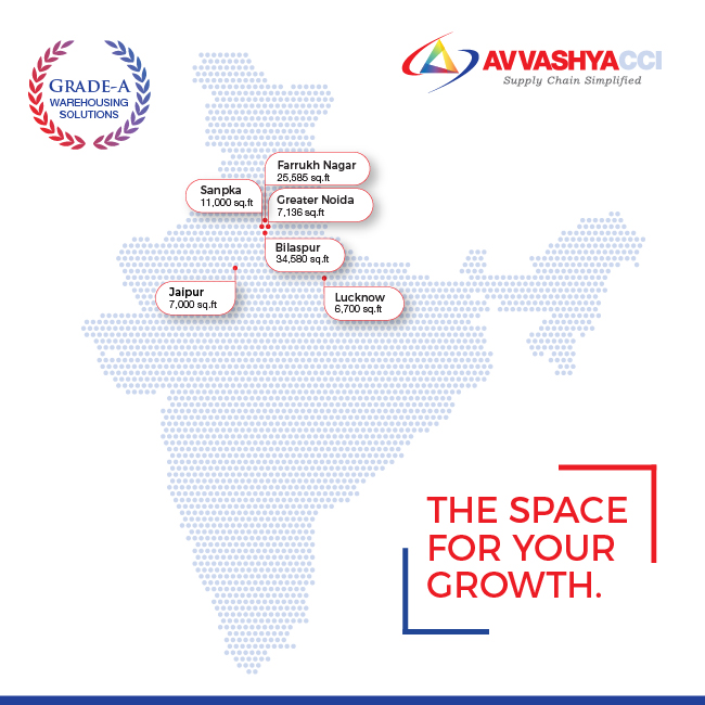 Avvashya_CCI's tweet photo. Be it Bilaspur, Farrukh Nagar, Greater Noida, Jaipur, Lucknow and Sampka – we have you covered across the entire North zone for your warehouse requirements. All designed to international standards of operations and safety. So, book your space with us now: https://t.co/8MgLlnESxy https://t.co/NPzzpokcWG