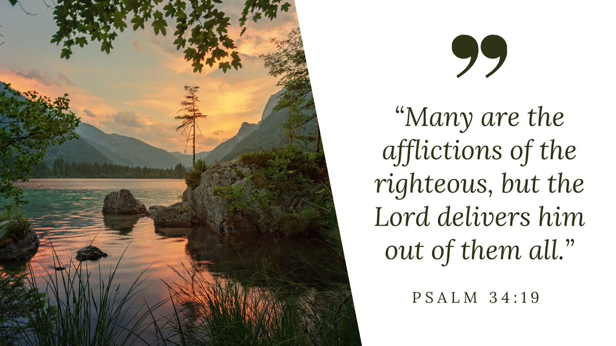 WycliffeSA's tweet photo. This is one of many verses that assures us God doesn’t leave us alone in our afflictions, but delivers us.
#Bibleverse #Biblequote #Godforus #MightyGod #Psalms #Goddelivers https://t.co/69BiZLKOhR