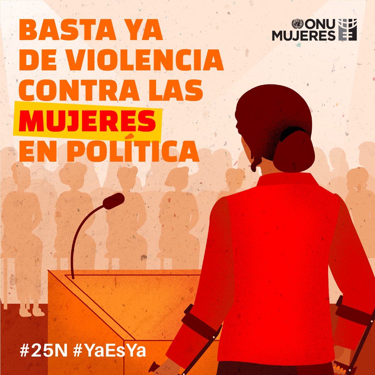 ONUMujeres's tweet photo. La paridad no sólo es la representación igualitaria de las mujeres en la política, es también la inclusión de las mujeres en toda su diversidad. ​#MásMujeresEnPolítica #LibresDeViolencia

📣¡Basta de discriminación! ¡Basta de violencia! 
#YaEsYa #16días #pintatumundodenaranja https://t.co/01Y19OstRN