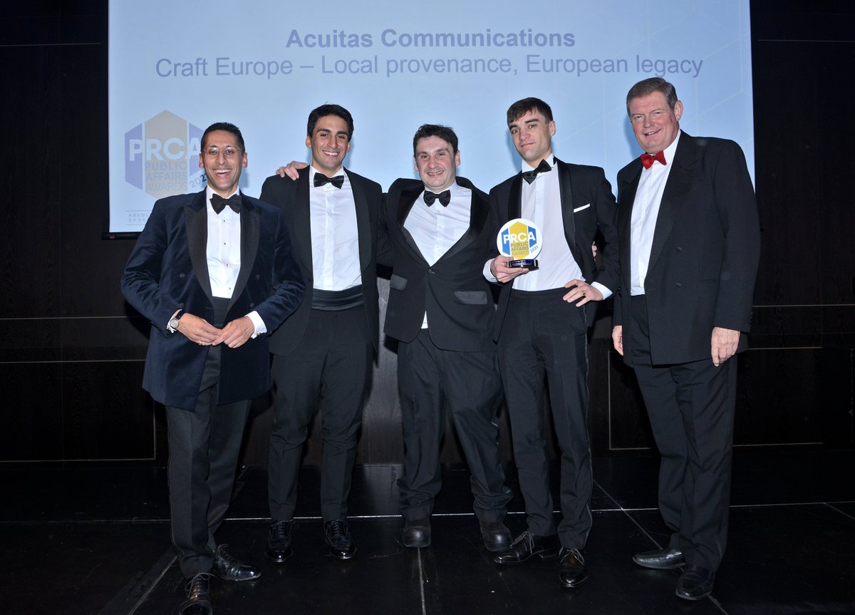 Thoroughly delighted to have won this year's PRCA Public Affairs Award for the Best Campaign in the EU!
We are incredibly proud of our Brussels team for their work promoting the regional industries of Europe <a href="/PRCA_HQ/">PRCA</a> #GI #PRCAPAAwards