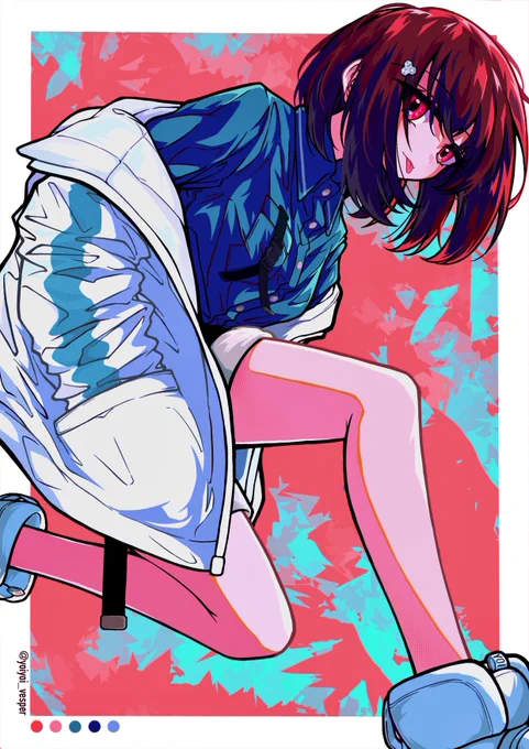 #冬の創作クラスタフォロー祭 #絵柄が好みって人がいればいいなぁ 頑張って描いておる。 