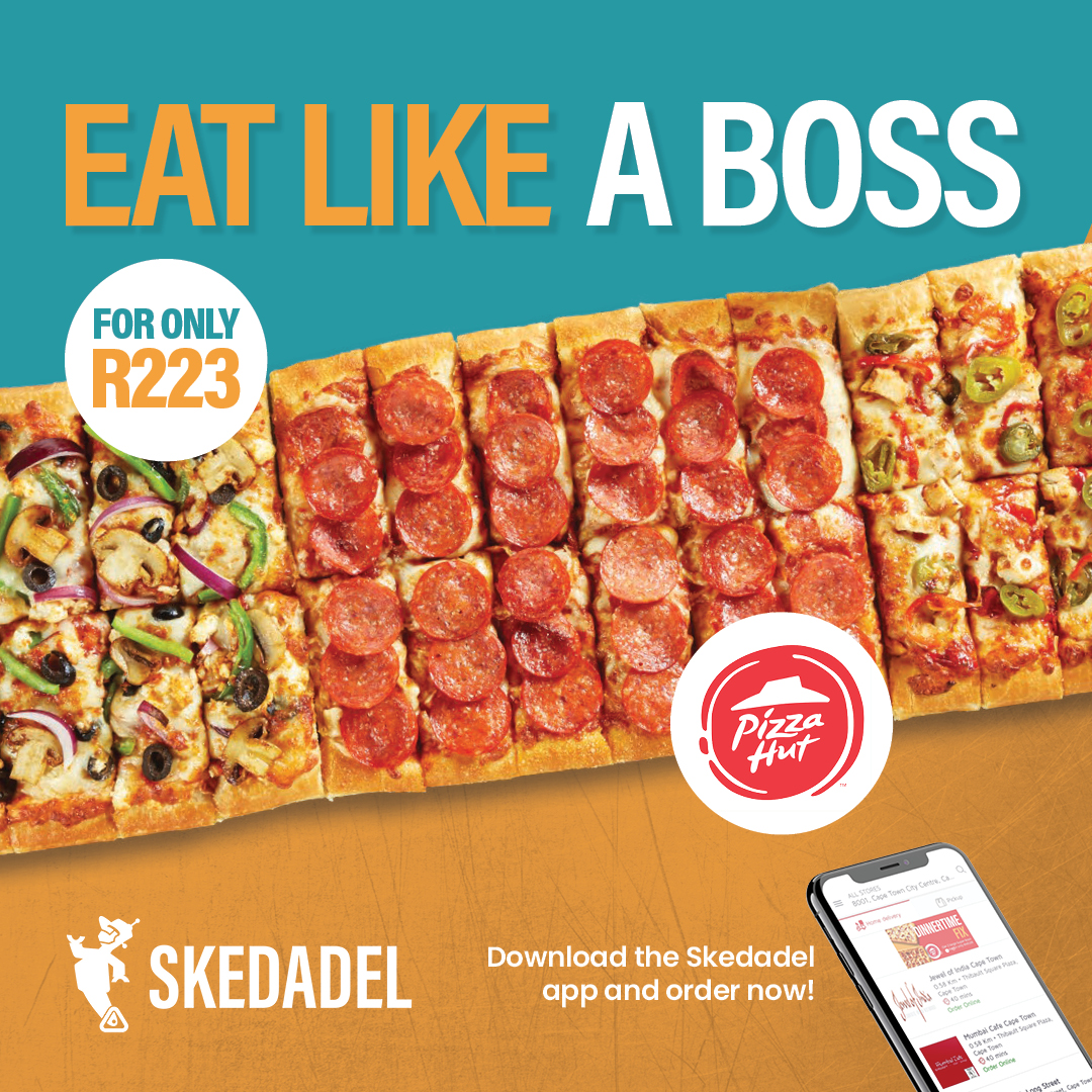 Skedadel2's tweet photo. 😉  Feel like a big boss with this awesome @PIZZAHUTSA special!

Get 3 tasty pizzas for R223 🍕 🍕 🍕  FOR REAL 

Get yours here > https://t.co/pQB7X3x11O https://t.co/usOvjfn3Oc