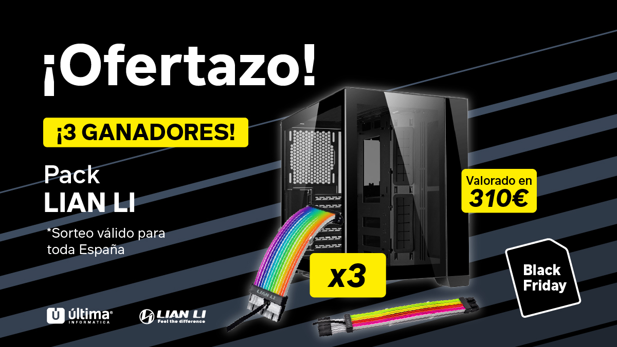 Ultima_Oficial's tweet photo. 🖥️ ¡SORTEAZO EXPRESS PACK PC BUILD! 🖥️

🔥 Sigue a @Ultima_Oficial y @GlobalLianli 
⚡️ Menciona a 3 amigos con "PC ÚLTIMA BLACK FRIDAY"
🔃 RT a este Tweet

🏆 Ganador sábado 27 a las 15:00 (hora canaria)

👉 Info Blackfriday https://t.co/jRyHHK5fJI https://t.co/tuACGd9o8B
