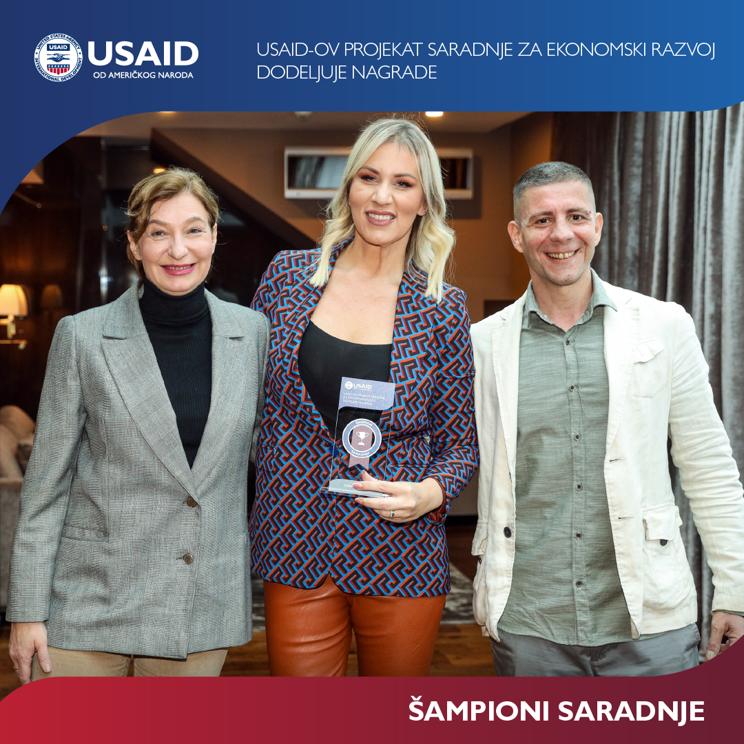 saradnja_'s tweet photo. Naši Šampioni saradnje!
Bez Vaše energije, entuzijazma i zalaganja za reforme koje podstiču rast i razvoj privrede u Srbiji, ne bismo zajedno ostvarili rezultate. https://t.co/sqk4hyabhI