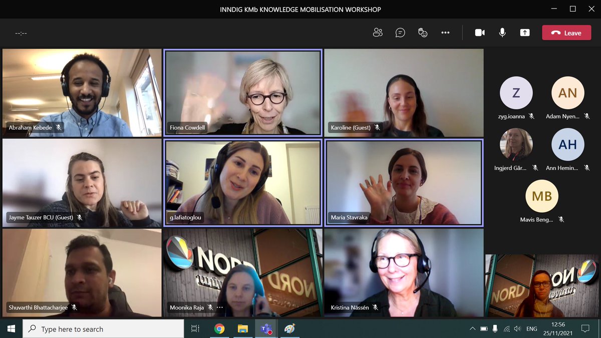 InnovateDignity's tweet photo. Today our ESRs had a wonderful discussion about knowledge mobilisation through their @InnovateDignity projects in a 1-day workshop  organised by Professor @fionacowdell ! Thank you all for participating!! Keep up the good work!! @InnovateDignity https://t.co/JLrD9pdZt6