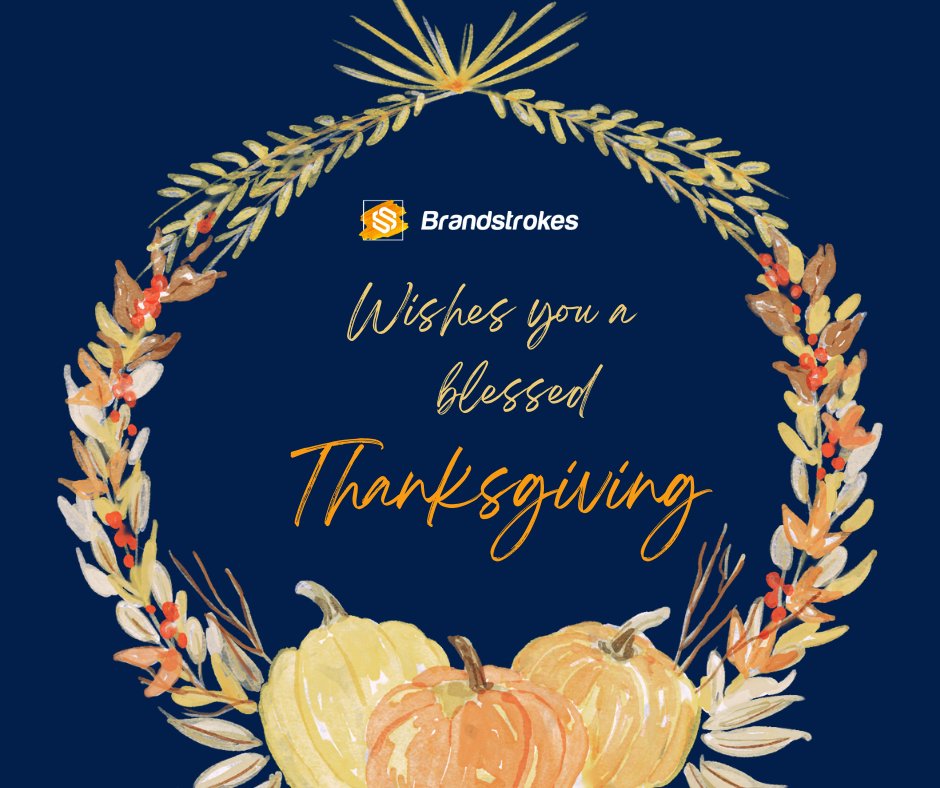 brandstrokes's tweet photo. Team Brandstrokes wishes all our patrons, associates, followers &amp; well-wishers a very Happy &amp; Blessed Thanksgiving!

Thank you for everything you do.
Your goodness makes this world a better place.

#ThanksgivingDay #thanksgivingweek #ThanksgivingDay2021 #Thanksgiving  #gratitude https://t.co/Un5rM3ZWBx