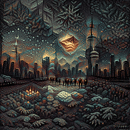 jmcgvn's tweet photo. Missing #Toronto, testing out some art in #pytti #nftart - hard to pick a favourite. https://t.co/dEg6pXNhMg