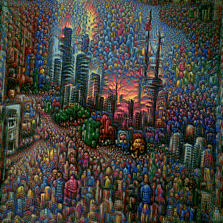 jmcgvn's tweet photo. Missing #Toronto, testing out some art in #pytti #nftart - hard to pick a favourite. https://t.co/dEg6pXNhMg